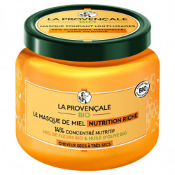 LA PROVENCALE BIO - Masque de Miel Nutrition Riche cheveux secs à très secs - pot de 330 ml