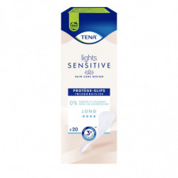 LOT DE 4 - TENA - Lights Sensitive Long Protège-slips - Paquet de 20 Protège-slips