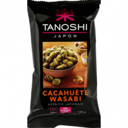 LOT DE 4 - TANOSHI - Cacahuètes au Wasabi - sachet de 100 g