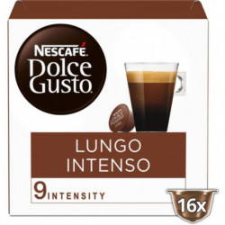 LOT DE 3 - NESCAFE DOLCE GUSTO - Lungo Intenso Intensité 9 - boite de 16 Capsules - 144 g