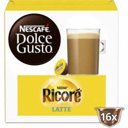 LOT DE 6 - DOLCE GUSTO - Ricoré au lait latte - boite de 16 Capsules - 168 g