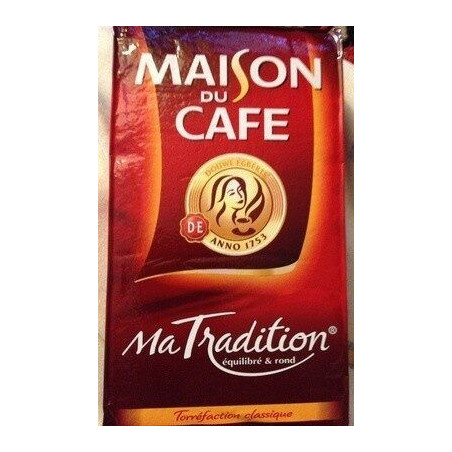 LOT DE 4 - MAISON DU CAFE - Ma Tradition Café moulu - paquet de 250 g