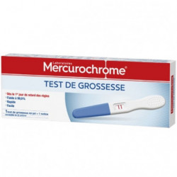 MERCUROCHROME - Test de grossesse mi-jet + 1 notice