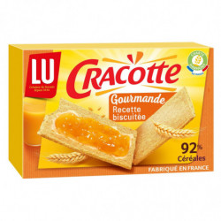 LOT DE 5 - LU - Cracotte Gourmande Recette biscuitée - Biscottes craquantes - boîte de 250 g