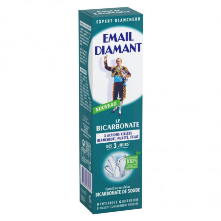 LOT DE 5 - EMAIL DIAMANT - Le Bicarbonate Dentifrice 3 actions ciblées - tube de 75 ml
