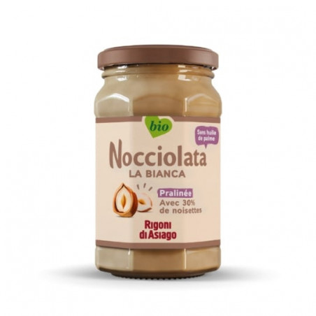 LOT DE 4 - RIGONI DI ASIAGO - Nocciolata Bianca Pâte À Tartiner Aux Noisettes - pot de 250 g