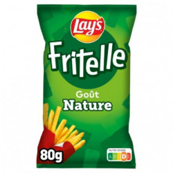 LOT DE 5 - LAY'S - Fritelle Nature Frites - Biscuits apéritifs - sachet de 80 g
