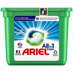 LOT DE 2 - ARIEL - Alpine Lessive Capsules Tout en 1  - sachet de 22 capsules