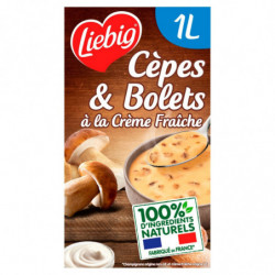 LOT DE 3 - LIEBIG - Velouté De Cèpes Et Bolets À La Crème Fraîche -  brique de 1 l