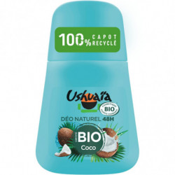 LOT DE 4 - USHUAIA - Déodorant Bille à la Coco BIO - flacon de 50 ml