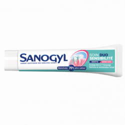 LOT DE 3 - SANOGYL - Dentifrice Soin Duo Sensibilité - tube de 75 ml