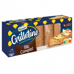LOT DE 6 - PASQUIER - Grilletine Blé Complet - boite de 242 g