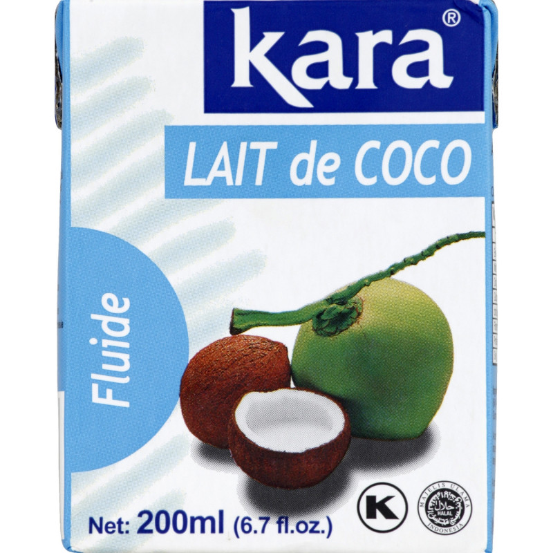 KARA - Lait de Coco Fluide - brique de 200 ml