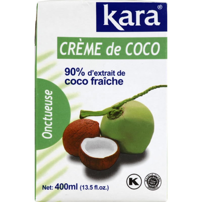 LOT DE 3 - KARA - Crème de coco - brique de 400 ml