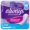 LOT DE 3 - ALWAYS - Discreet Long 5 gouttes Fuites Urinaires - paquet de 10 Serviettes Hygièniques