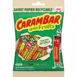 CARAMBAR - Bonbons gout Fruits -  sachet de 180 g