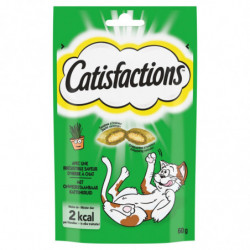 LOT DE 6 - CATISFACTIONS - Friandise pour chat saveur Herbes à chat - sachet de 60 g