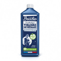 LOT DE 2 - JACQUES BRIOCHIN - Authentique Vinaigre de Ménage Concentré 14 Degrés - flacon de 1 l