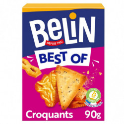 LOT DE 3 - BELIN - Best Of Croquants Crackers Biscuits apéritifs - boîte de 90 g