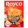LOT DE 4 - ROYCO - Soupe Velouté de 10 légumes Croutons romarin - boite de 60 g