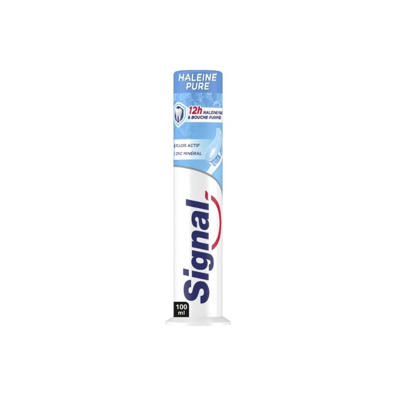 LOT DE 5 - SIGNAL - Dentifrice Haleine pure - tube doseur de 100 ml