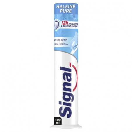 LOT DE 5 - SIGNAL - Dentifrice Haleine pure - tube doseur de 100 ml