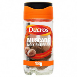 LOT DE 3 - DUCROS - Muscade noix entières - Epices - flacon de 18 g