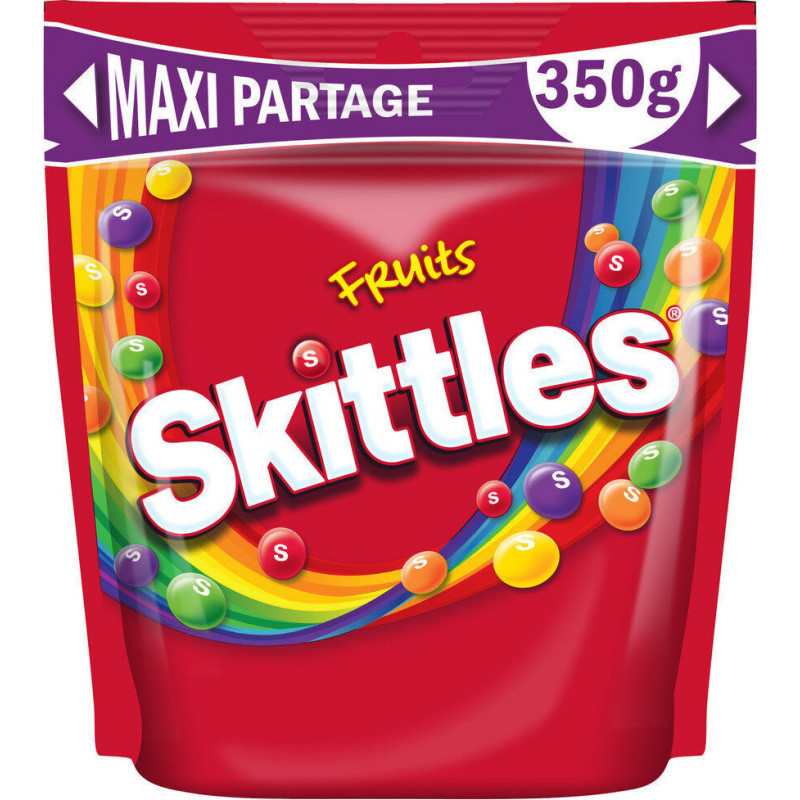 SKITTLES - Bonbons goût fruits - sachet de 350 g