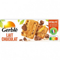 LOT DE 4 - GERBLE - Biscuits Lait Chocolat Vitalité - boîte de 230 g