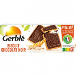 LOT DE 5 - GERBLE - Biscuits Chocolat Noir Vitalité - boîte de 230 g