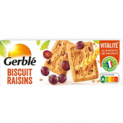 LOT DE 3 - GERBLE - Biscuit Raisins Vitalité - boîte de 270 g