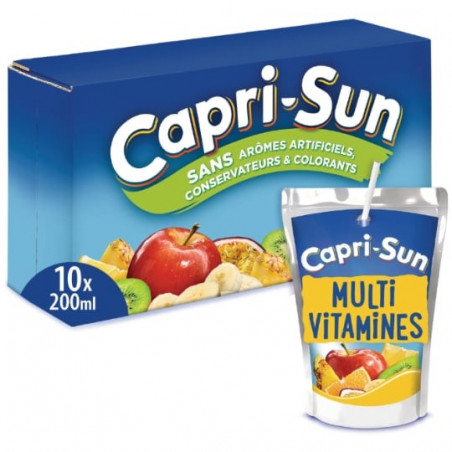 LOT DE 3 - CAPRI-SUN - Multivitamines Boisson aux fruits - pack de 10 x 200 ml