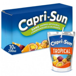 CAPRI-SUN - Tropical Boisson aux fruits - pack de 10 x 200 ml