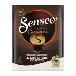 LOT DE 2 - SENSEO - Caramel Café dosette Senseo Saveur Caramel - 32 dosettes - 220 g