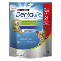 LOT DE 6 - PURINA - DENTALIFE Récompense pour chien Extra Mini 2-7 kg - sachet de 21 bâtonnets - 207 g