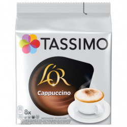LOT DE 5 - TASSIMO - L'Or Cappuccino - boite de 8 Dosettes de café