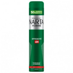 LOT DE 2 - NARTA - Homme Efficacité Déodorant 48h - flacon de 200 ml