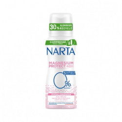 LOT DE 6 - NARTA - Magnesium Protect 0% Déodorant 48h - spray de 100 ml