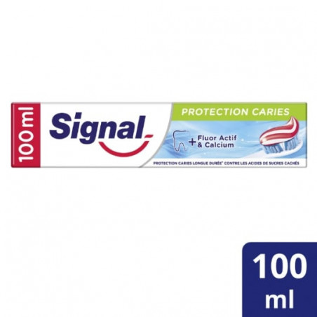 LOT DE 4 - SIGNAL - Dentifrice Protection Caries - tube de 100 ml