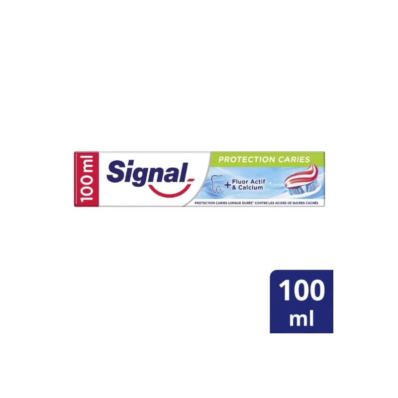 LOT DE 4 - SIGNAL - Dentifrice Protection Caries - tube de 100 ml