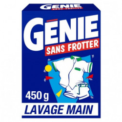 LOT DE 5 - GENIE - Lessive Poudre À La Main sans frotter - paquet de 450 g
