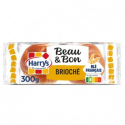 LOT DE 3 - HARRYS - Beau & Bon Brioché Pain Burger - sachet de 4 pains - paquet de 300 g