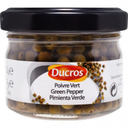 LOT DE 4 - DUCROS - Poivre Vert en Saumure - flacon de 35 g