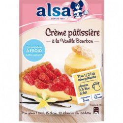 LOT DE 2 - ALSA - Préparation Crème Patissière À Froid - paquet de 125 g