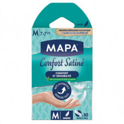 LOT DE 2 - MAPA - Confort Satinée Taille M Gants fins - boite de 10 gants