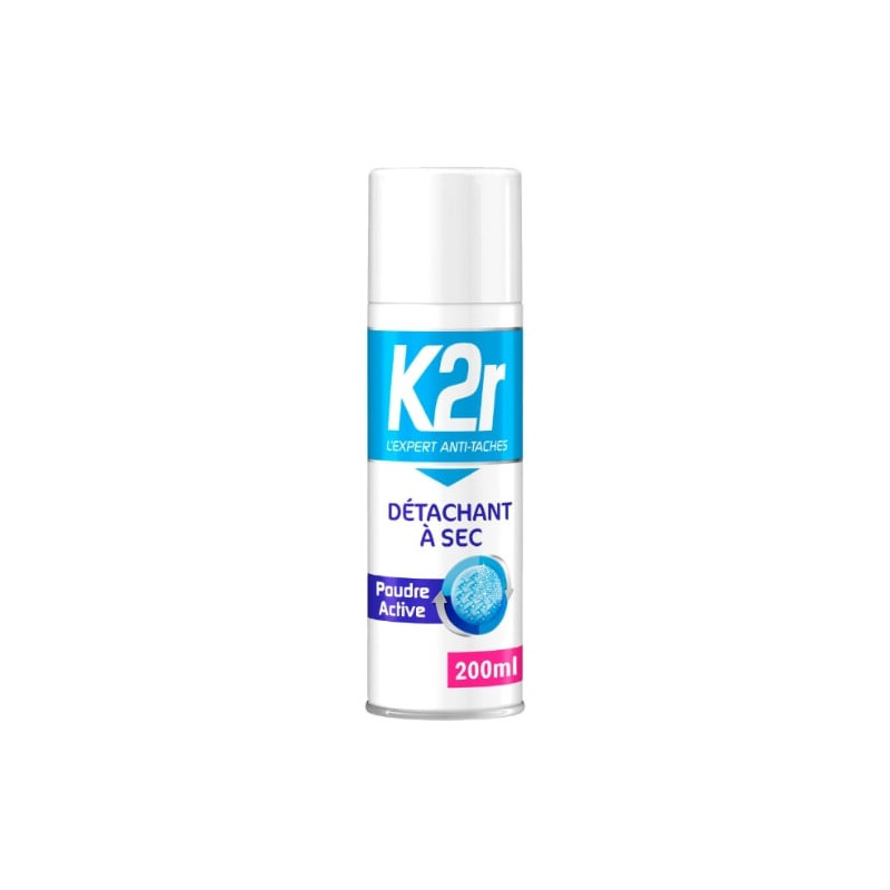 LOT DE 4 - K2R - Détachant à sec spray poudre active - 200 ml