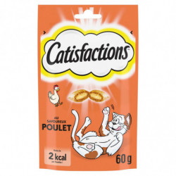 CATISFACTIONS - Friandise pour chat au Poulet - sachet de 60 g