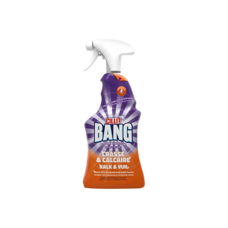 LOT DE 6 - CILLIT BANG - Nettoyant ménager Calcaire brillance  - pistolet de 750 ml