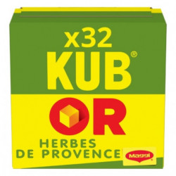 LOT DE 5 - MAGGI - Kub Or Bouillon Herbes De Provence  - 16 bâtonnets de 2 cubes - 128 g