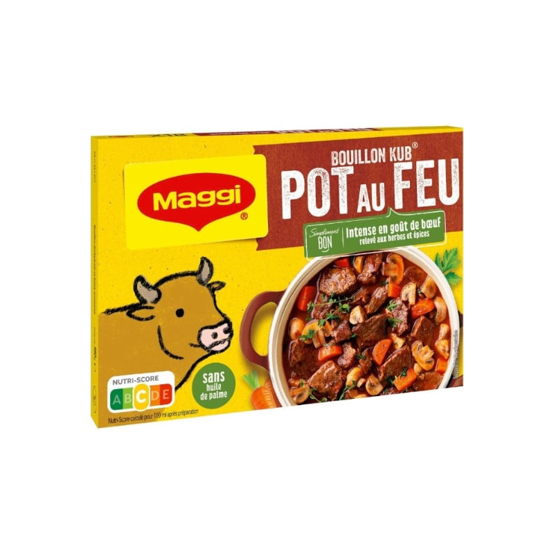 LOT DE 2 - MAGGI - Bouillon Kub  Pot-au-feu - Bouillons - boite de 18 tablettes - 180 g